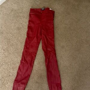 Zara Red Skinny Pants